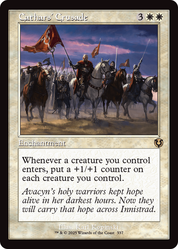Cathars' Crusade (Retro Frame) [Innistrad Remastered] | Pegasus Games WI