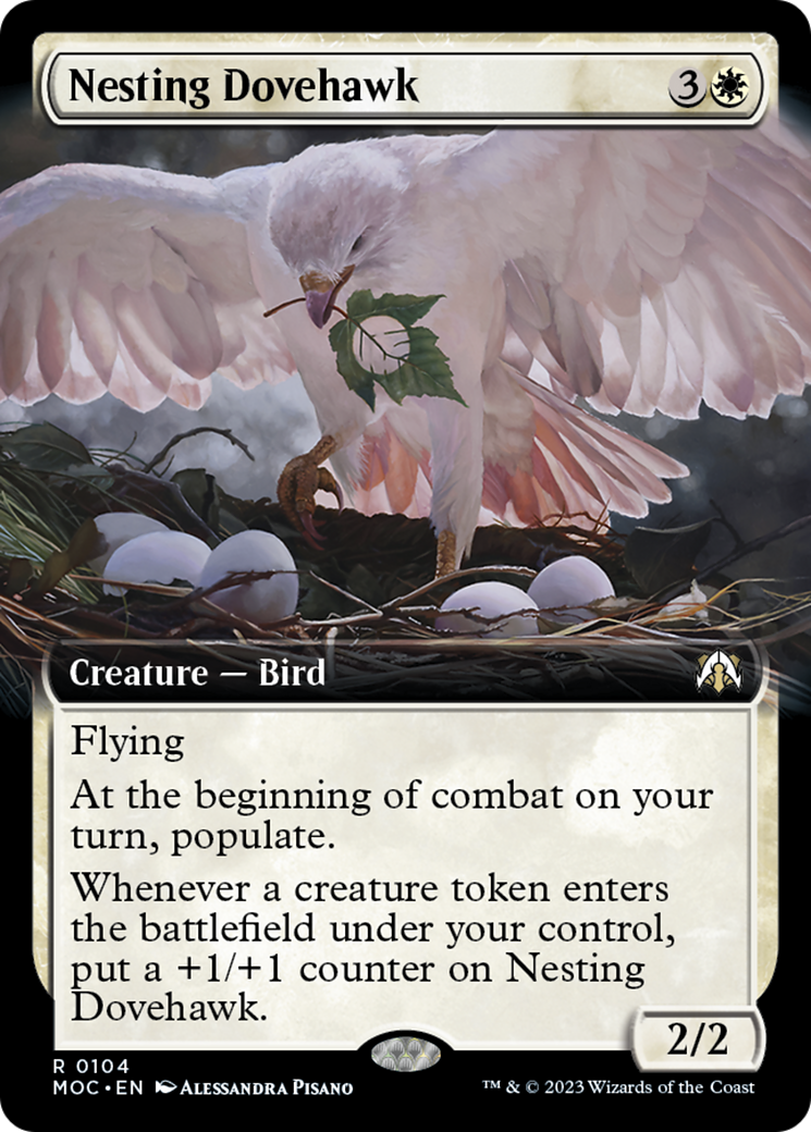 Nesting Dovehawk (Extended Art) [March of the Machine Commander] | Pegasus Games WI