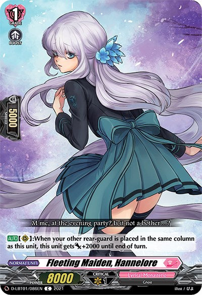 Fleeting Maiden, Hannelore (D-LBT01/086EN) [Lyrical Melody] | Pegasus Games WI