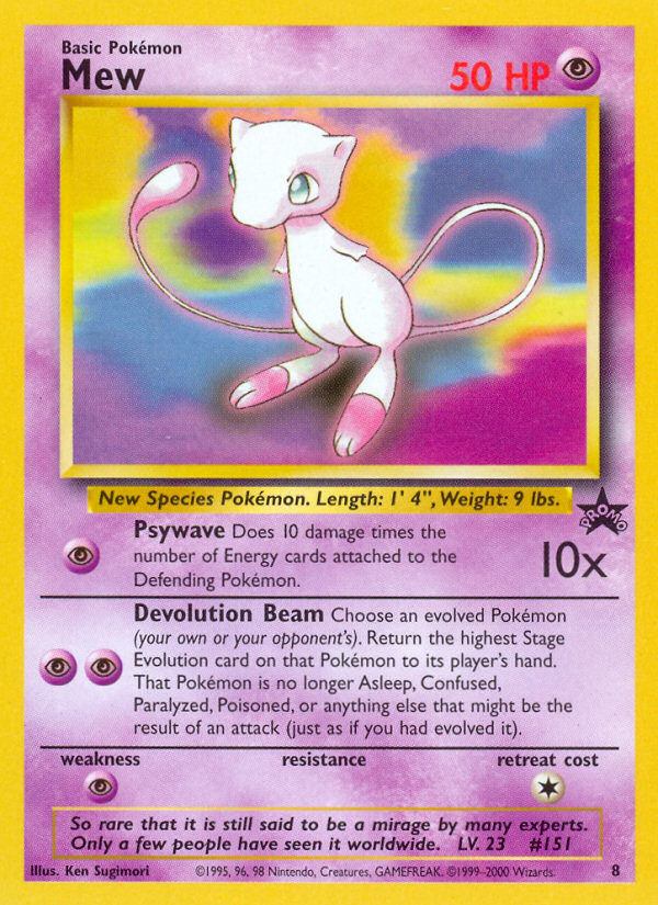 Mew (8) [Wizards of the Coast: Black Star Promos] | Pegasus Games WI