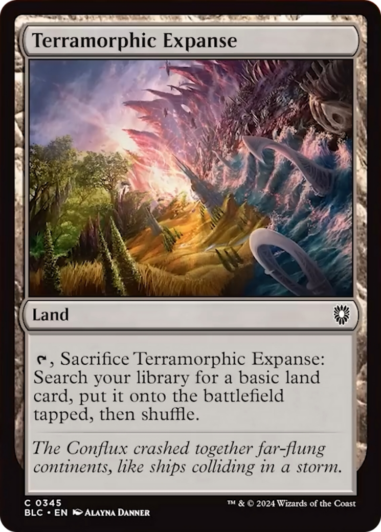 Terramorphic Expanse [Bloomburrow Commander] | Pegasus Games WI