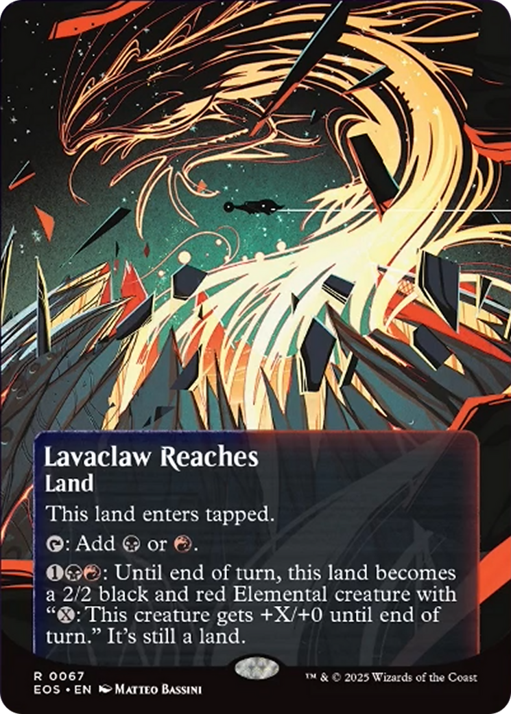 Lavaclaw Reaches (0067) (Borderless) [Edge of Eternities: Stellar Sights] | Pegasus Games WI