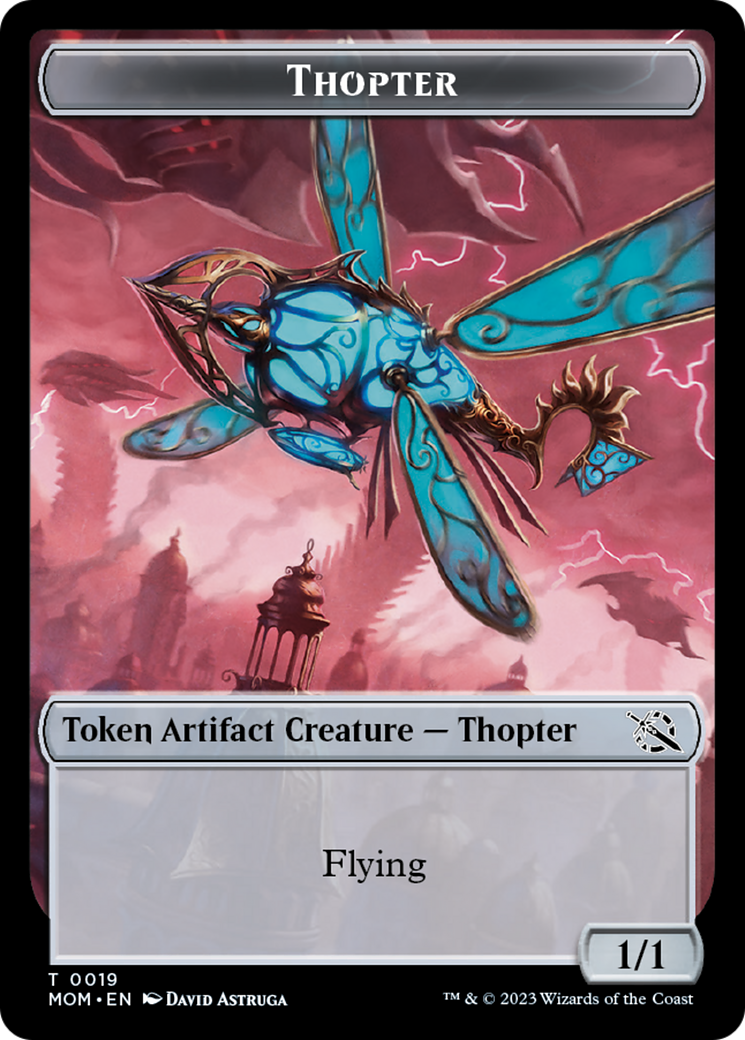 Elemental (9) // Thopter Double-Sided Token [March of the Machine Tokens] | Pegasus Games WI