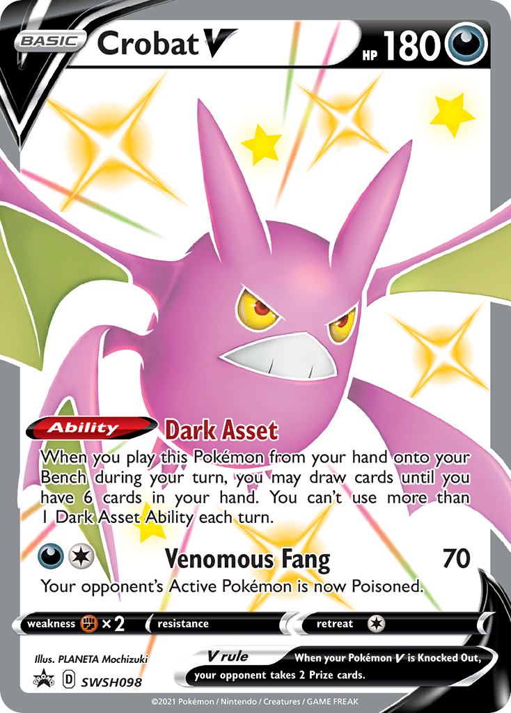 Crobat V (SWSH098) [Sword & Shield: Black Star Promos] | Pegasus Games WI