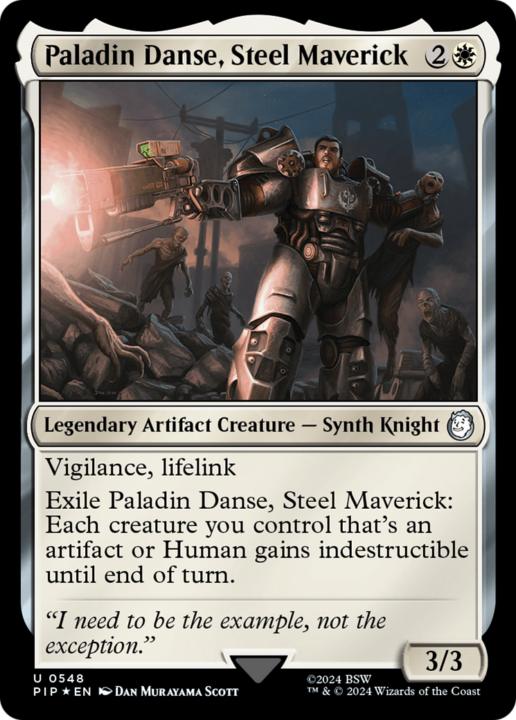 Paladin Danse, Steel Maverick (Surge Foil) [Fallout] | Pegasus Games WI
