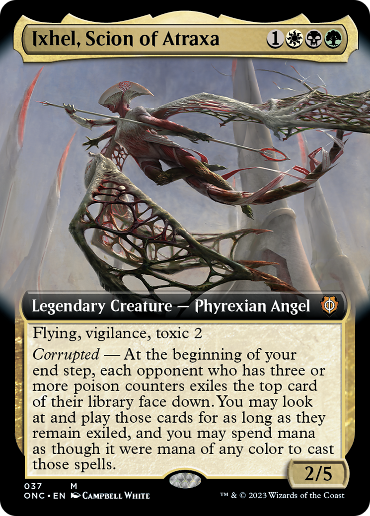 Ixhel, Scion of Atraxa (Extended Art) [Phyrexia: All Will Be One Commander] | Pegasus Games WI