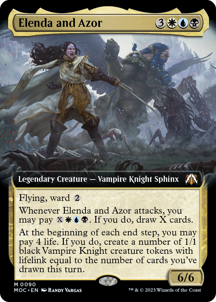 Elenda and Azor (Extended Art) [March of the Machine Commander] | Pegasus Games WI