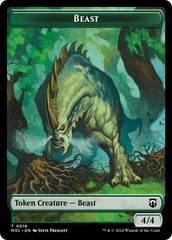 Beast (0016) // Copy Double-Sided Token [Modern Horizons 3 Commander Tokens] | Pegasus Games WI
