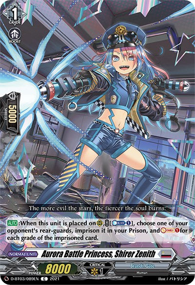 Aurora Battle Princess, Shirer Zenith (D-BT03/089EN) [Advance of Intertwined Stars] | Pegasus Games WI