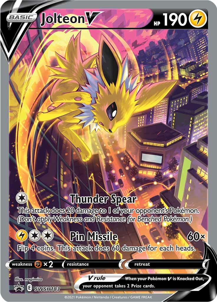 Jolteon V (SWSH183) [Sword & Shield: Black Star Promos] | Pegasus Games WI