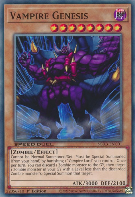 Vampire Genesis [SGX3-ENC01] Common | Pegasus Games WI