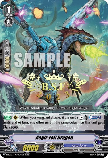 Aegir-roll Dragon (BCS Hot-Stamp) (BSF2023/VGV01) [Bushiroad Event Cards] | Pegasus Games WI