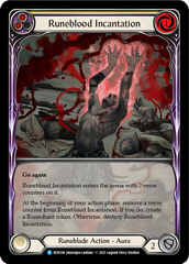 Runeblood Incantation (Yellow) [EVR108] (Everfest)  1st Edition Extended Art Rainbow Foil | Pegasus Games WI