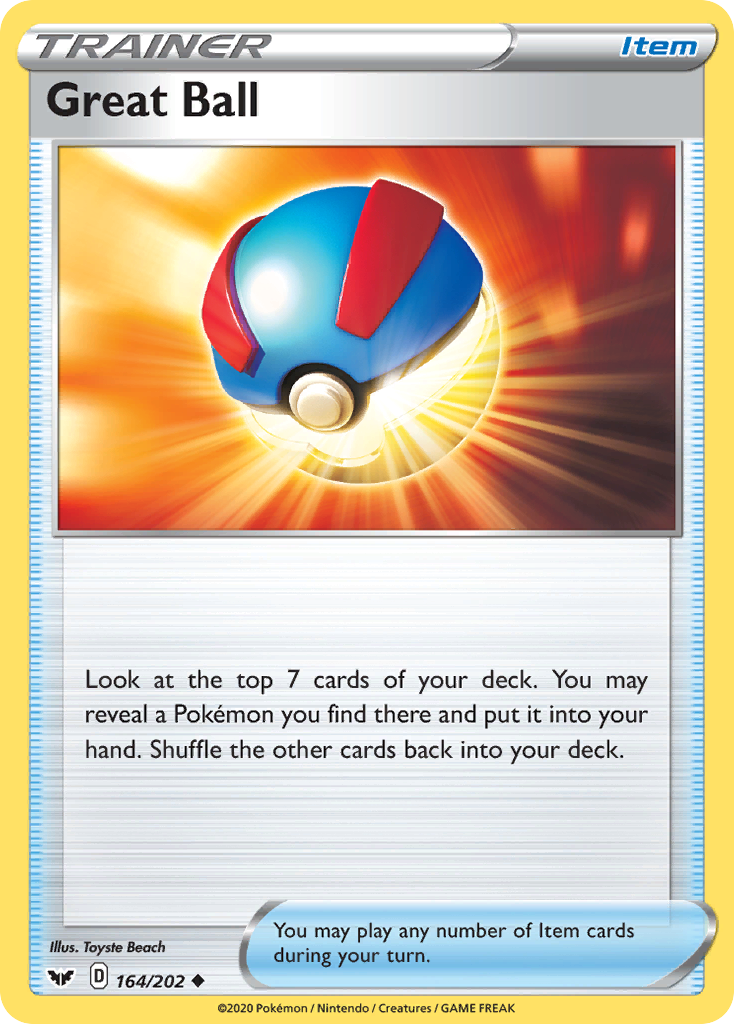 Great Ball (164/202) [Sword & Shield: Base Set] | Pegasus Games WI