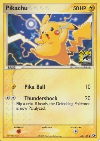 Pikachu (60/106) (2005 San Diego Comic Con) [Miscellaneous Cards] | Pegasus Games WI