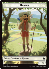 Copy // Human Double-Sided Token [Foundations Tokens] | Pegasus Games WI