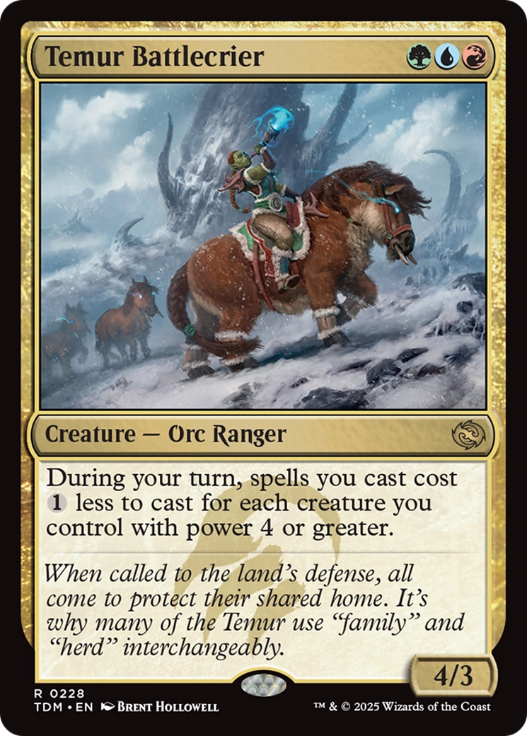 Temur Battlecrier [Tarkir: Dragonstorm] | Pegasus Games WI