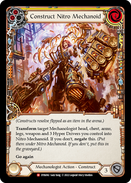 Construct Nitro Mechanoid // Nitro Mechanoid [DYN092] (Dynasty)  Rainbow Foil | Pegasus Games WI