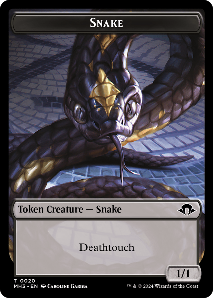 Phyrexian Germ // Snake Double-Sided Token [Modern Horizons 3 Tokens] | Pegasus Games WI