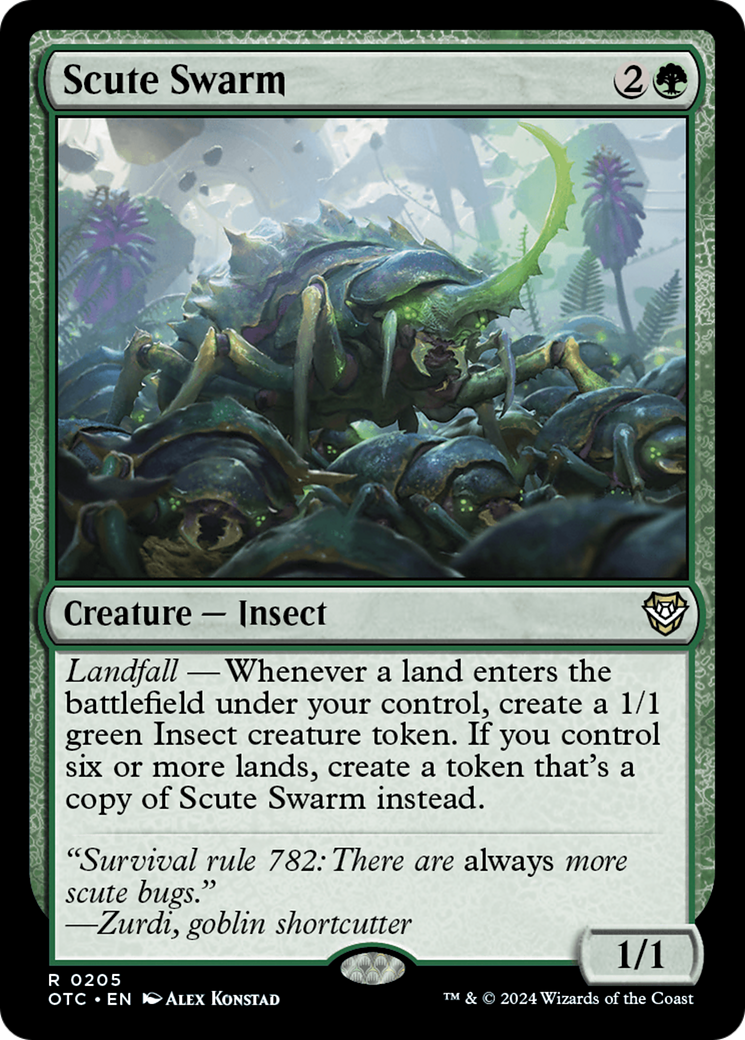 Scute Swarm [Outlaws of Thunder Junction Commander] | Pegasus Games WI