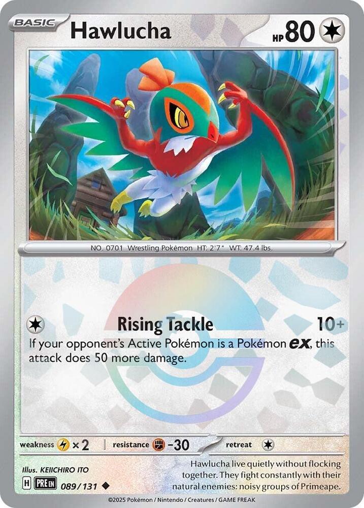 Hawlucha (089/131) (Poke Ball Pattern) [Scarlet & Violet: Prismatic Evolutions] | Pegasus Games WI