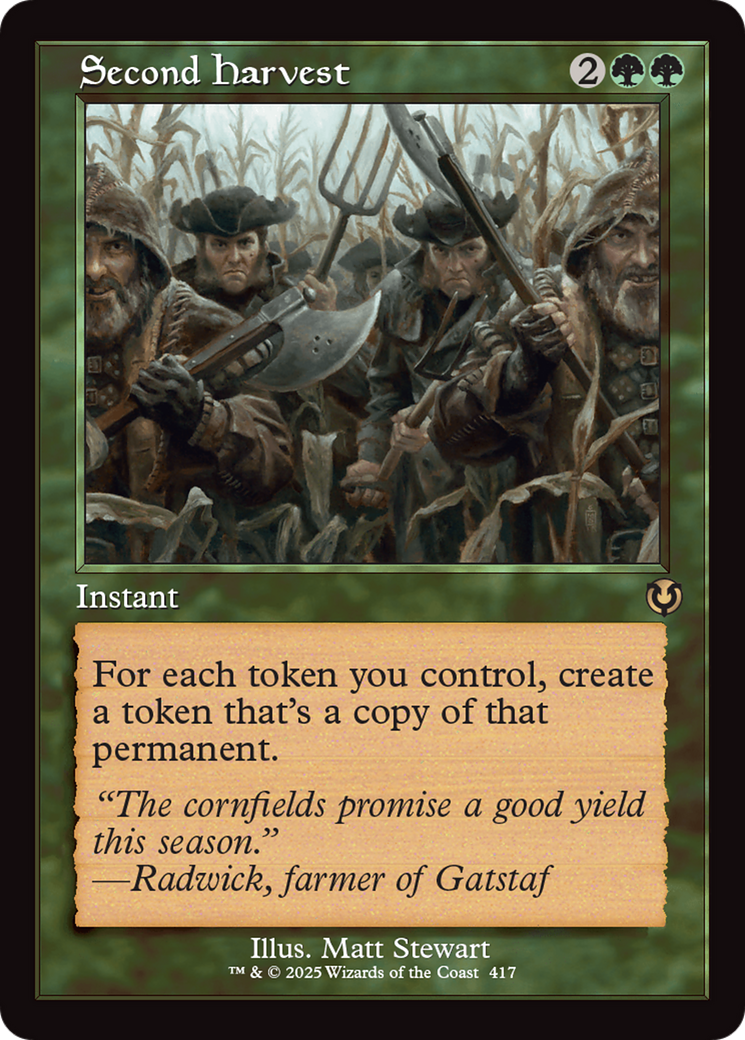Second Harvest (Retro Frame) [Innistrad Remastered] | Pegasus Games WI