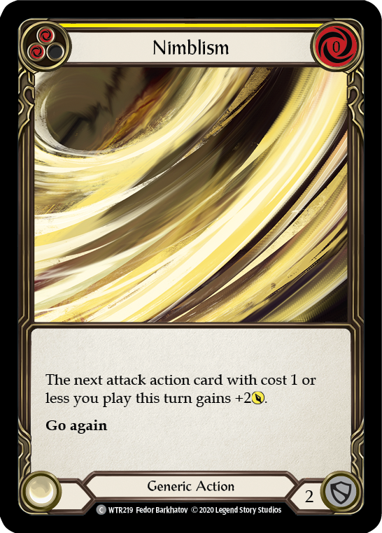 Nimblism (Yellow) [U-WTR219] (Welcome to Rathe Unlimited)  Unlimited Rainbow Foil | Pegasus Games WI