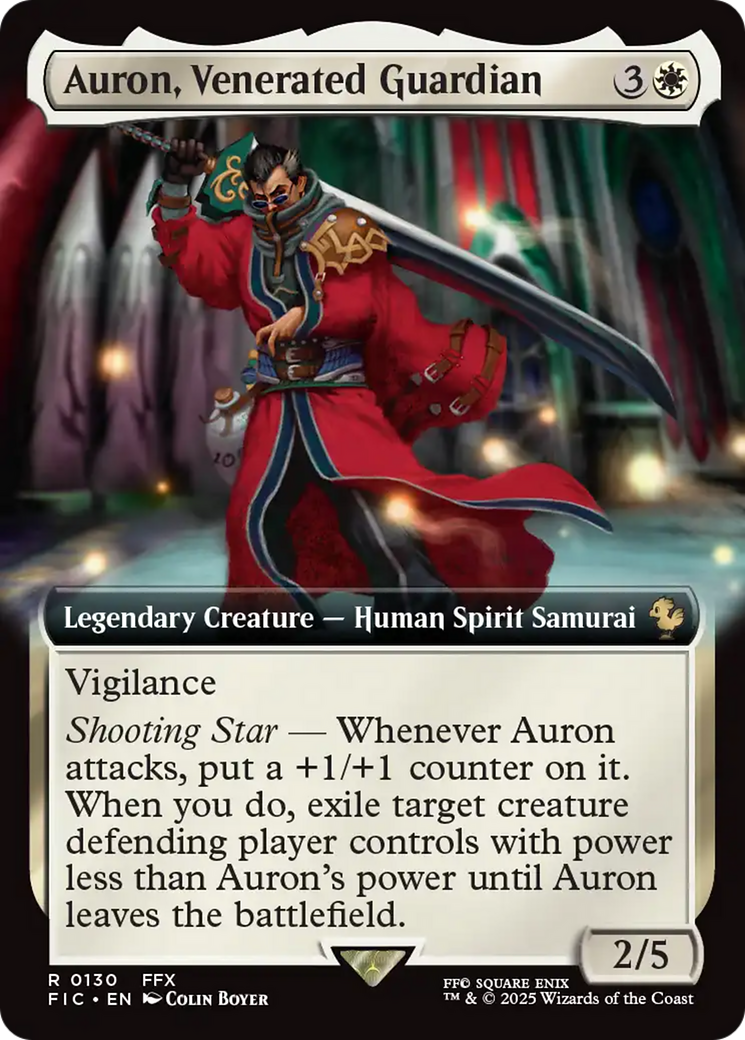 Auron, Venerated Guardian (Extended Art) [FINAL FANTASY Commander] | Pegasus Games WI