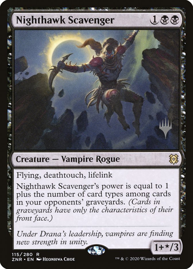 Nighthawk Scavenger (Promo Pack) [Zendikar Rising Promos] | Pegasus Games WI