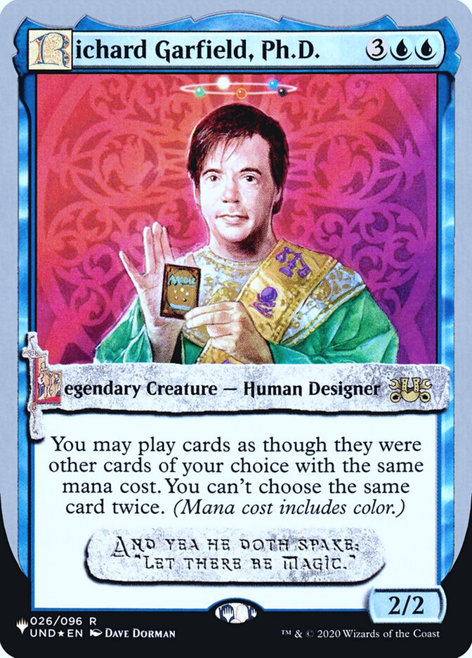 Richard Garfield, Ph.D. (Unfinity Foil Edition) [The List] | Pegasus Games WI