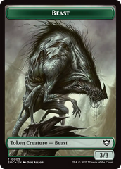 Clue // Beast (0005) Double-Sided Token [Edge of Eternities Commander Tokens] | Pegasus Games WI