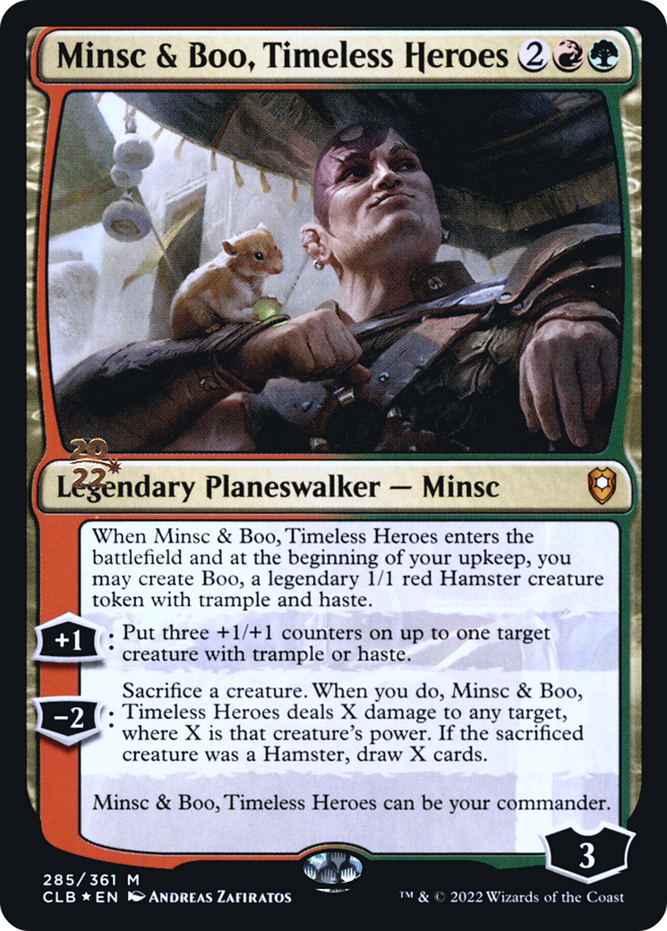 Minsc & Boo, Timeless Heroes (Promo Pack) [The Lost Caverns of Ixalan Promos] | Pegasus Games WI