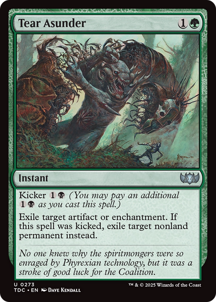 Tear Asunder [Tarkir: Dragonstorm Commander] | Pegasus Games WI