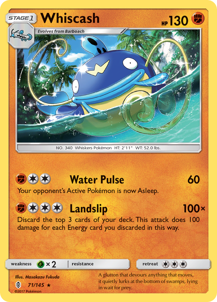 Whiscash (71/145) [Sun & Moon: Guardians Rising] | Pegasus Games WI