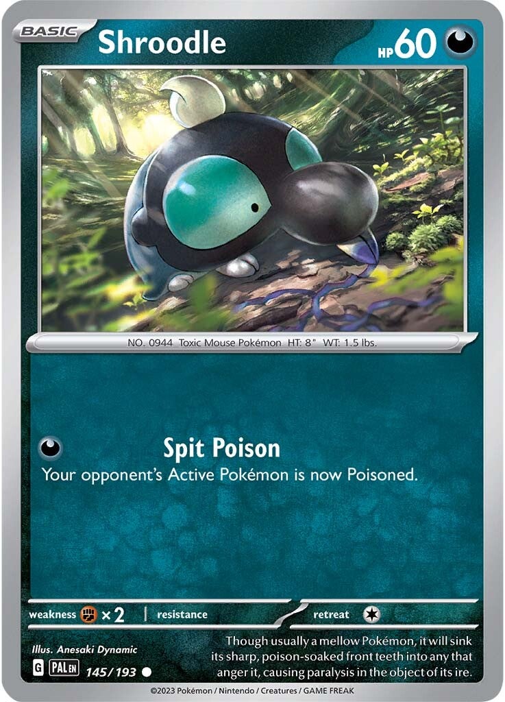 Shroodle (145/193) [Scarlet & Violet: Paldea Evolved] | Pegasus Games WI
