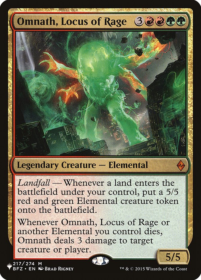 Omnath, Locus of Rage [The List] | Pegasus Games WI