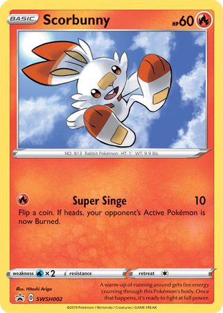 Scorbunny (SWSH002) [Sword & Shield: Black Star Promos] | Pegasus Games WI