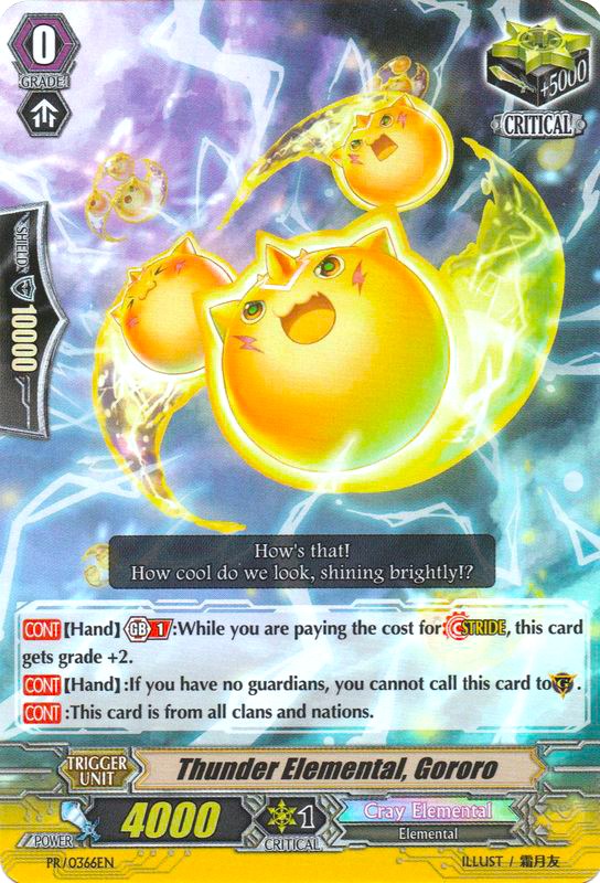 Thunder Elemental, Gororo (PR/0366EN) [Promo Cards] | Pegasus Games WI
