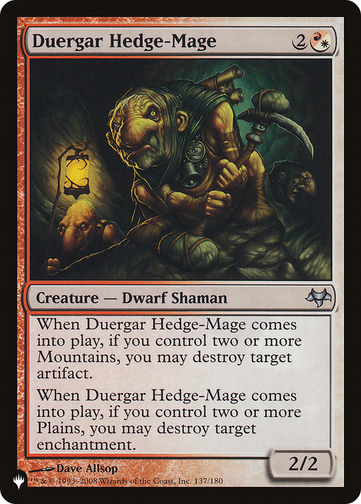 Duergar Hedge-Mage [The List] | Pegasus Games WI