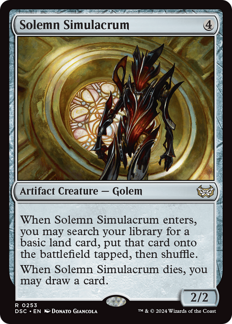 Solemn Simulacrum [Duskmourn: House of Horror Commander] | Pegasus Games WI