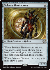 Solemn Simulacrum [Duskmourn: House of Horror Commander] | Pegasus Games WI