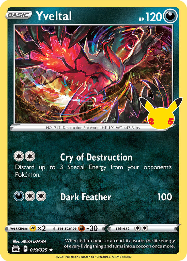 Yveltal (019/025) [Celebrations: 25th Anniversary] | Pegasus Games WI