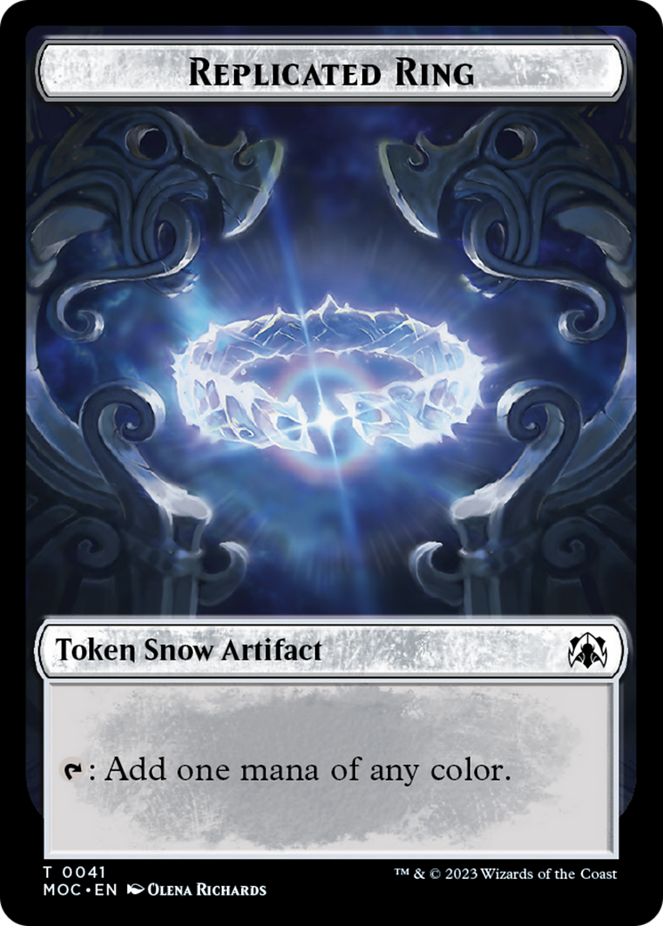 Food // Replicated Ring Double-Sided Token [March of the Machine Commander Tokens] | Pegasus Games WI