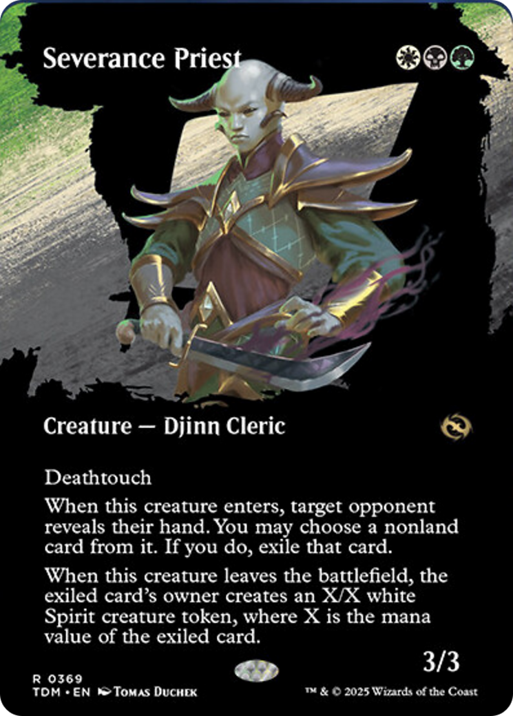 Severance Priest (Borderless) [Tarkir: Dragonstorm] | Pegasus Games WI