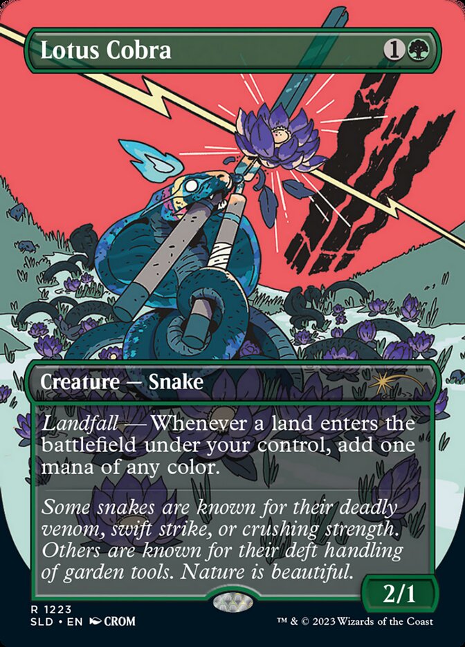Lotus Cobra (Borderless) [Secret Lair Drop Series] | Pegasus Games WI