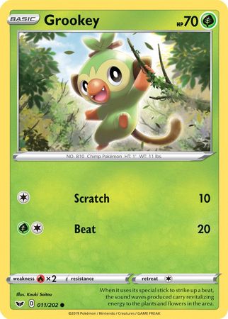 Grookey (011/202) (Premium Collection) [Sword & Shield: Base Set] | Pegasus Games WI