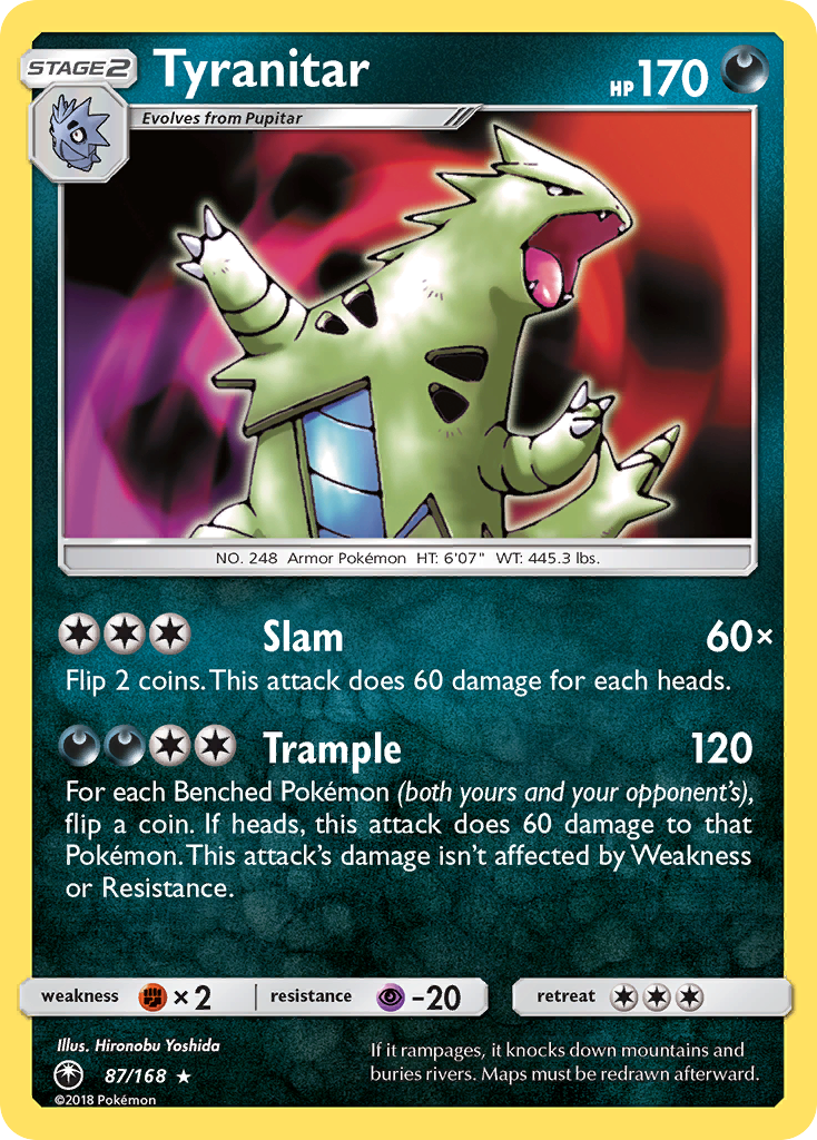 Tyranitar (87/168) [Sun & Moon: Celestial Storm] | Pegasus Games WI