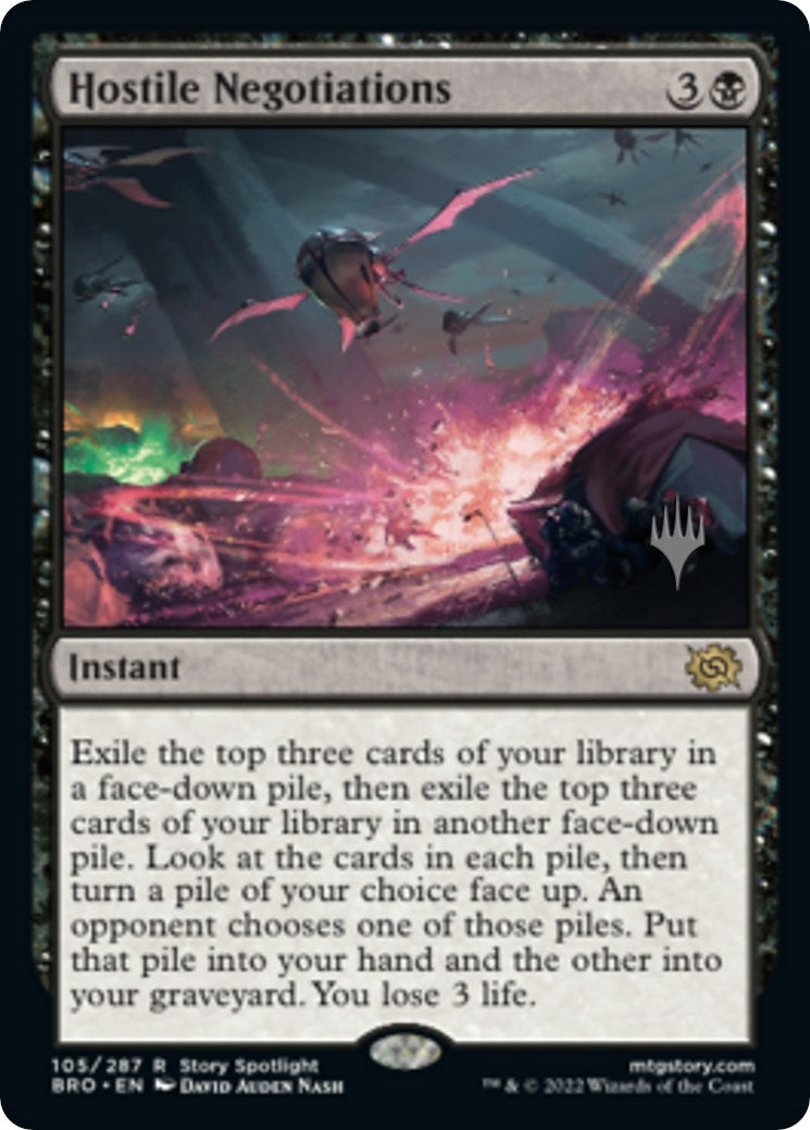 Hostile Negotiations (Promo Pack) [The Brothers' War Promos] | Pegasus Games WI