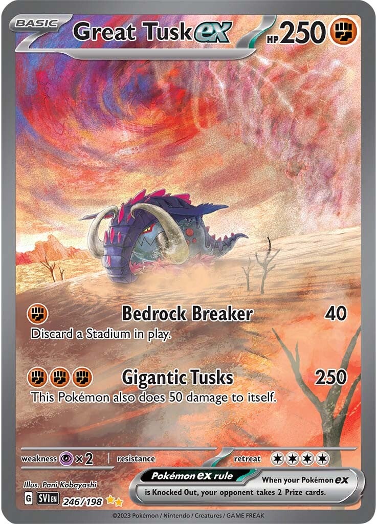 Great Tusk ex (246/198) [Scarlet & Violet: Base Set] | Pegasus Games WI