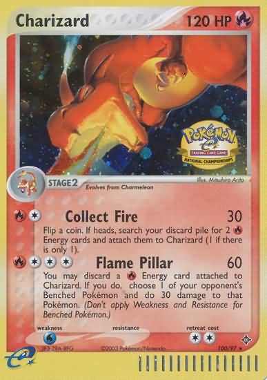 Charizard (100/97) (National Championship 2004) [League & Championship Cards] | Pegasus Games WI